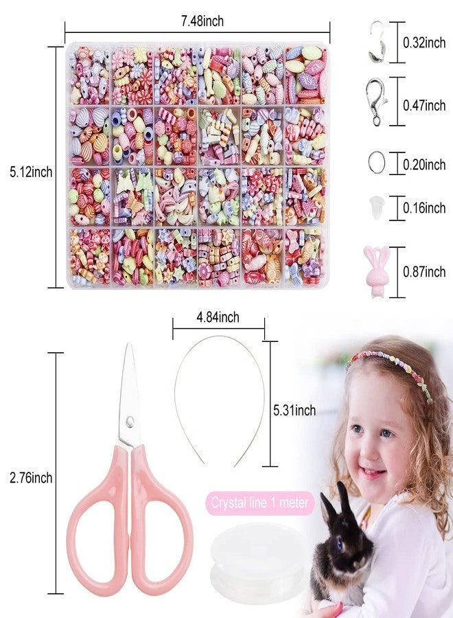SNEHIDA Bracelet Making Kit | Beads for Jewelry Making Kit | Bracelet Making Kit for Girls and Kids | DIY Bracelets, Necklace, Hairband & Rings Craft Kit | Rubber Band Bracelet Kit | Pack Of 1, Multi - Image 3